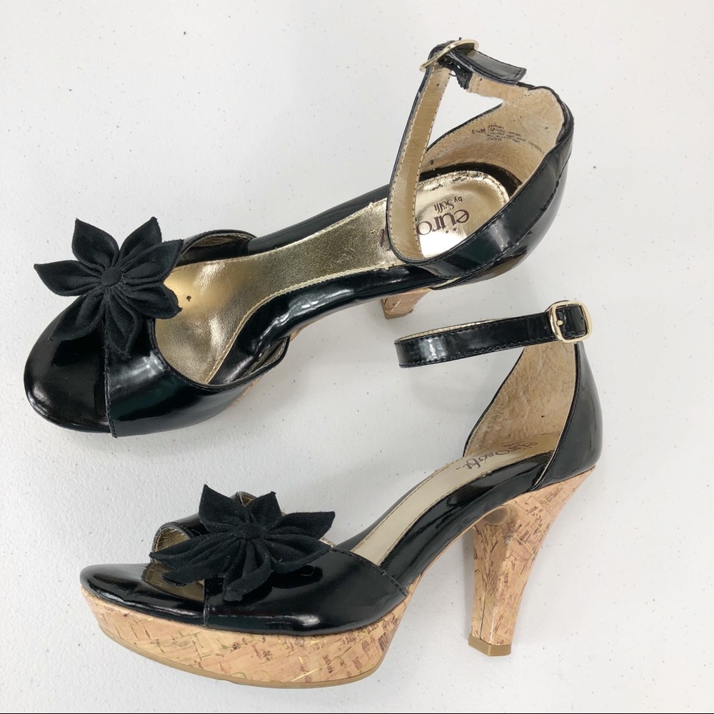 Euro Soft By Soft With Flower Design Front Sz 6.5 - image 1